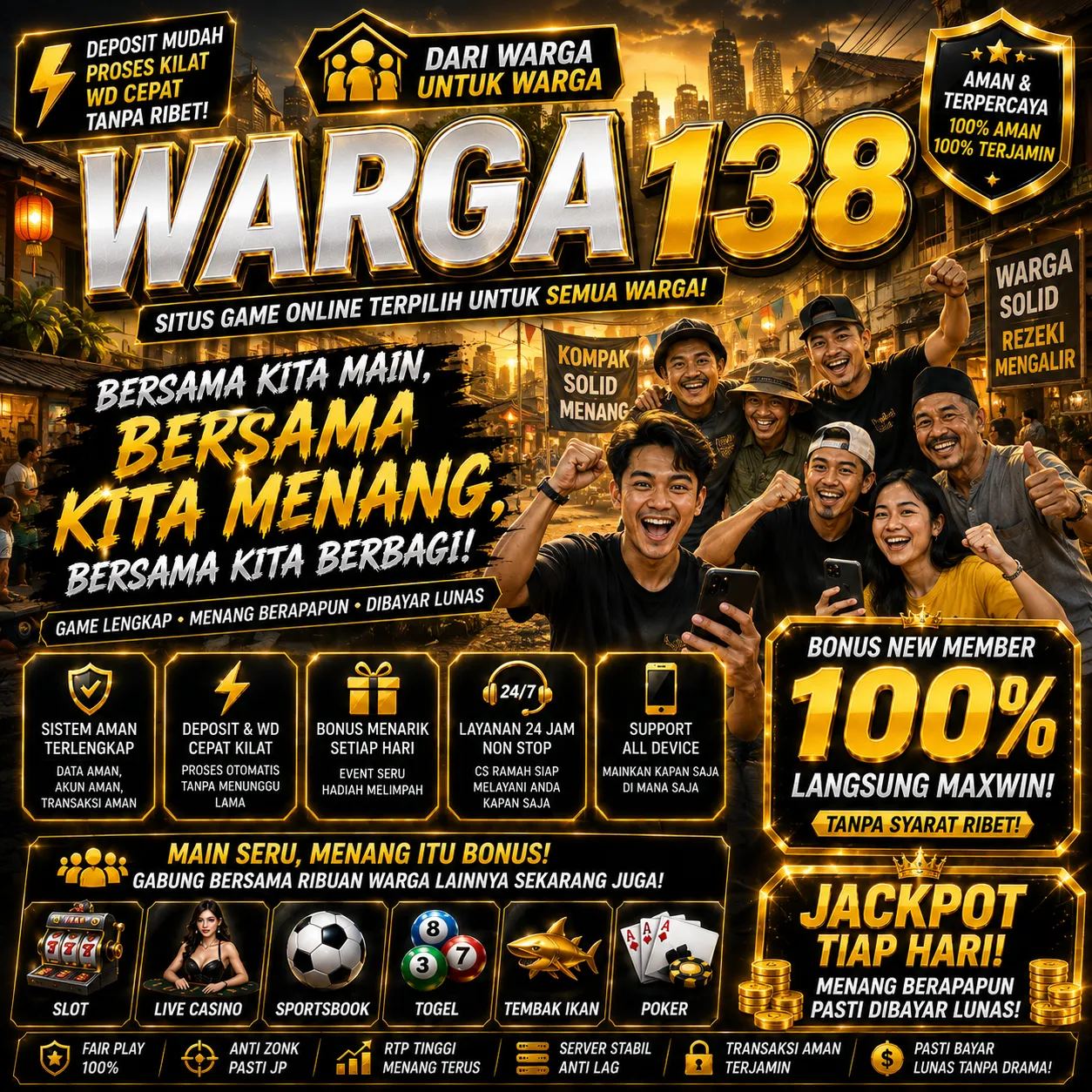 WARGA138 Banner